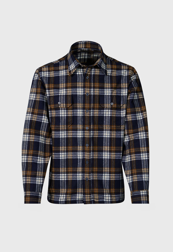 Wool Plaid Overshirt