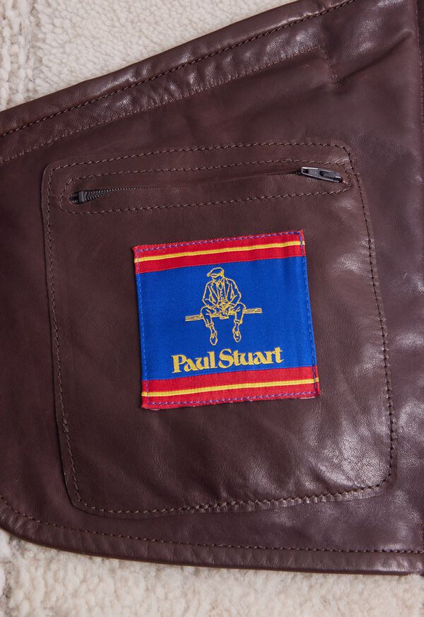 Paul Stuart Shearling Aviator Jacket, image 5