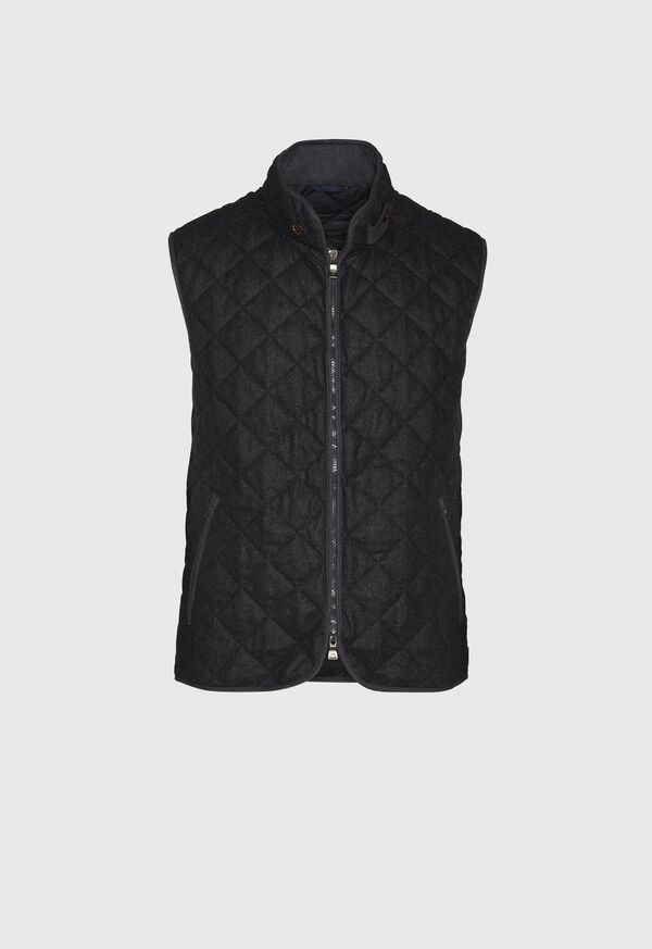 Paul Stuart Merino Wool Flannel Quilted Vest, image 5