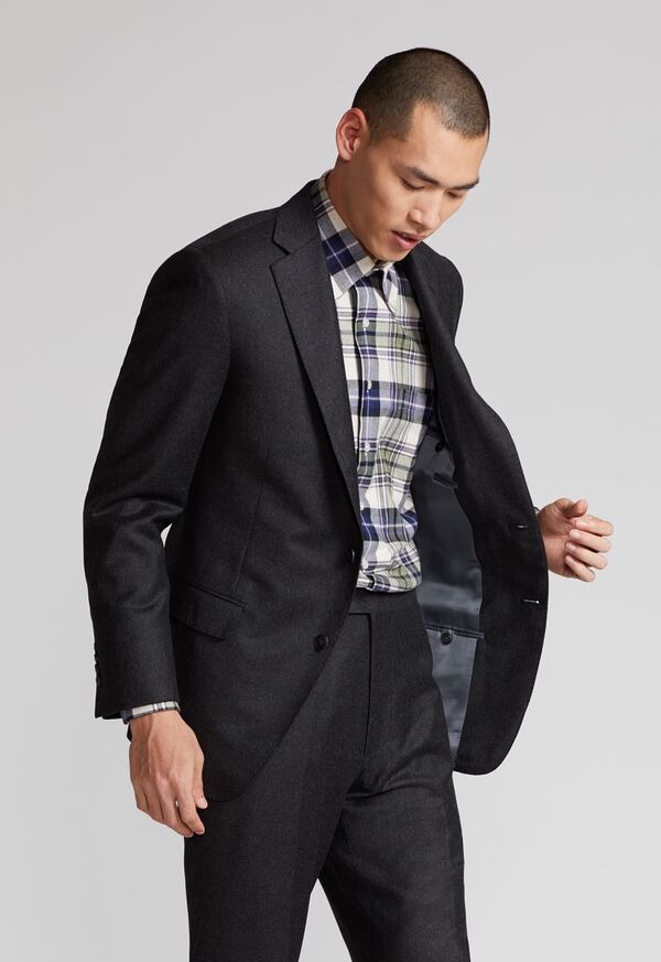 Paul Stuart Paul Fit Wool and Cashmere Flannel Suit, image 8