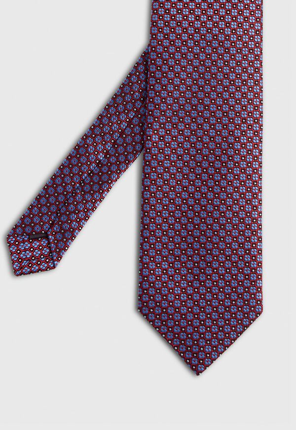 Paul Stuart Silk Jacquard Small Medallion Tie, image 1