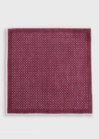 Paul Stuart Linen Micro Floral Print Pocket Square, thumbnail 2