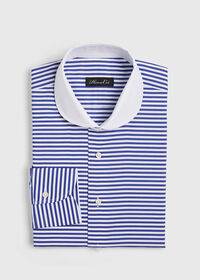 Paul Stuart Blue Horizontal Stripe Dress Shirt, thumbnail 1