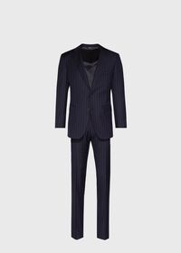 Paul Stuart Navy Pinstripe Classic suit, thumbnail 1