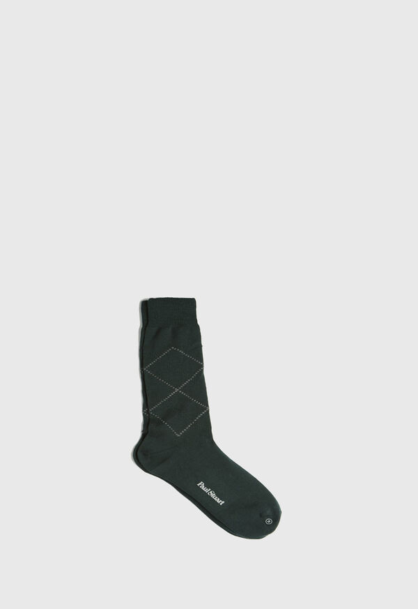 Paul Stuart Wool Blend Lightweight Subtle Argyle Socks, image 1