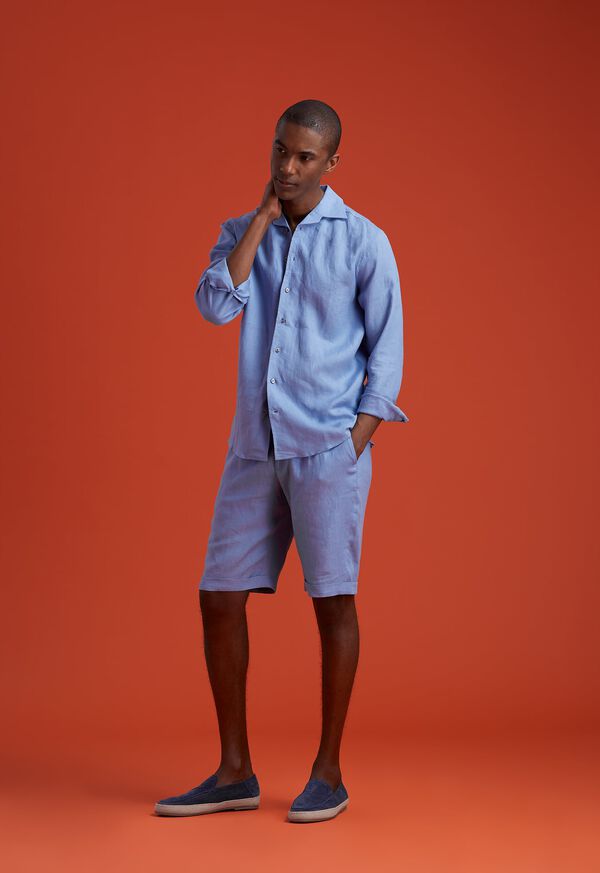 Paul Stuart Blue Linen Set, image 1