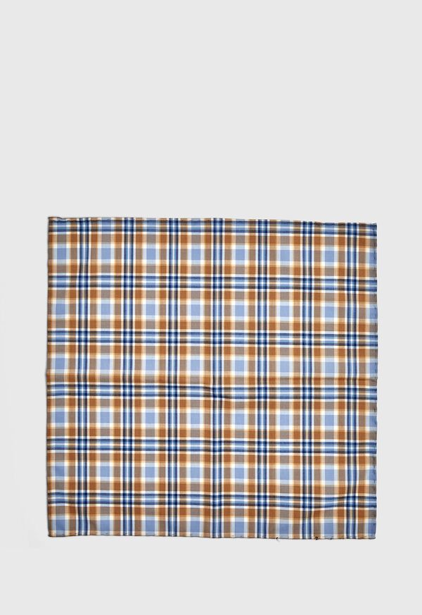 Paul Stuart Plaid Pocket Square, image 2
