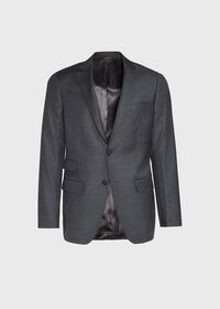 Paul Stuart Grey Sharkskin Wool Suit, thumbnail 3