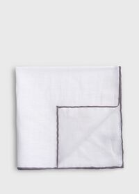 Paul Stuart Handkerchief with Contrast Border, thumbnail 1