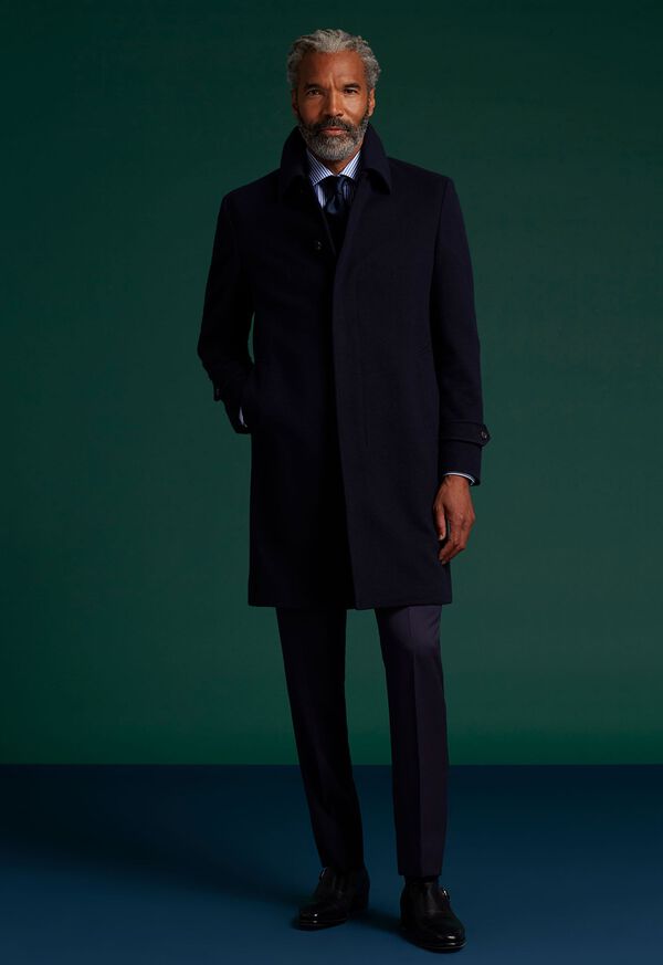 Super 180s Wool Raincoat