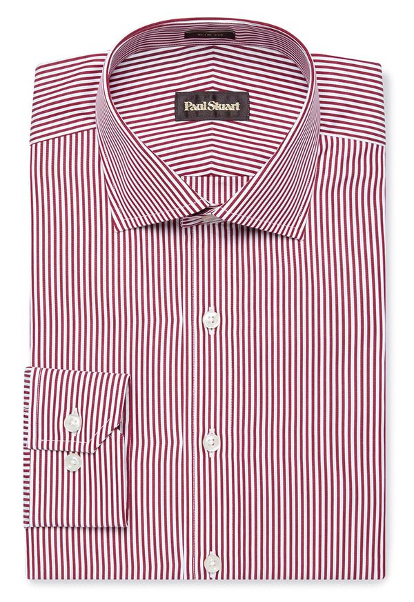 Paul Stuart Slim Fit Cotton Bengal Stripe Dress Shirt, image 1