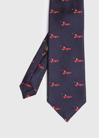 Paul Stuart Navy Santa Holiday Tie, thumbnail 1