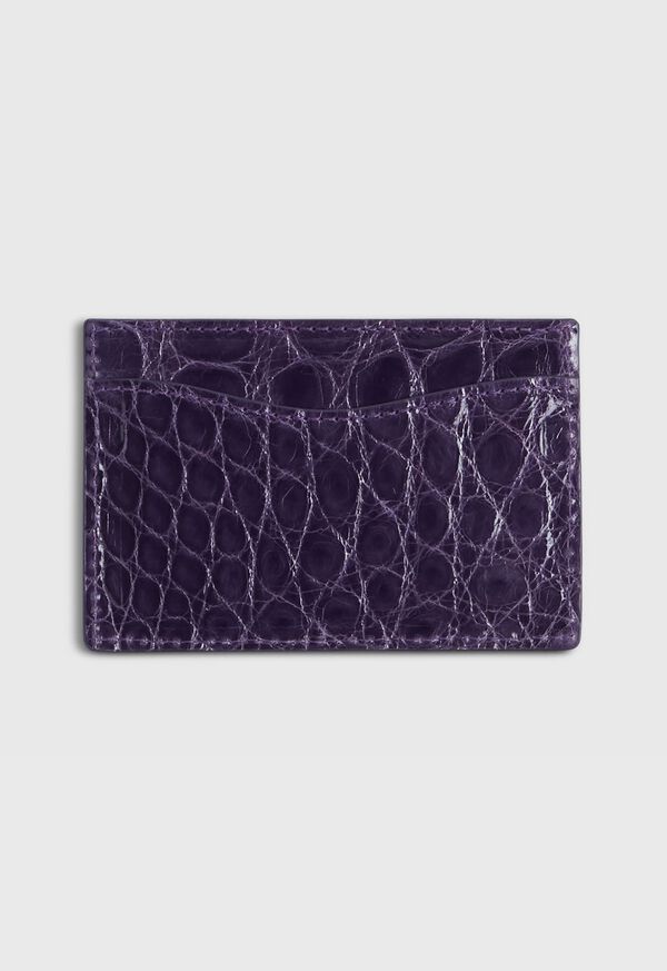 Paul Stuart Glazed Alligator Flat Card Case, image 2
