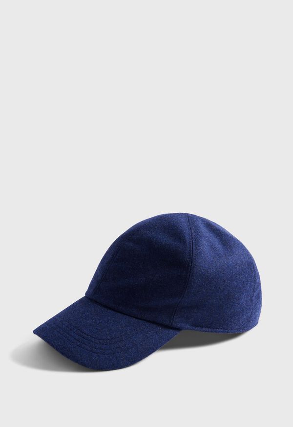 Paul Stuart Wool & Cashmere Flannel Baseball Cap, image 1