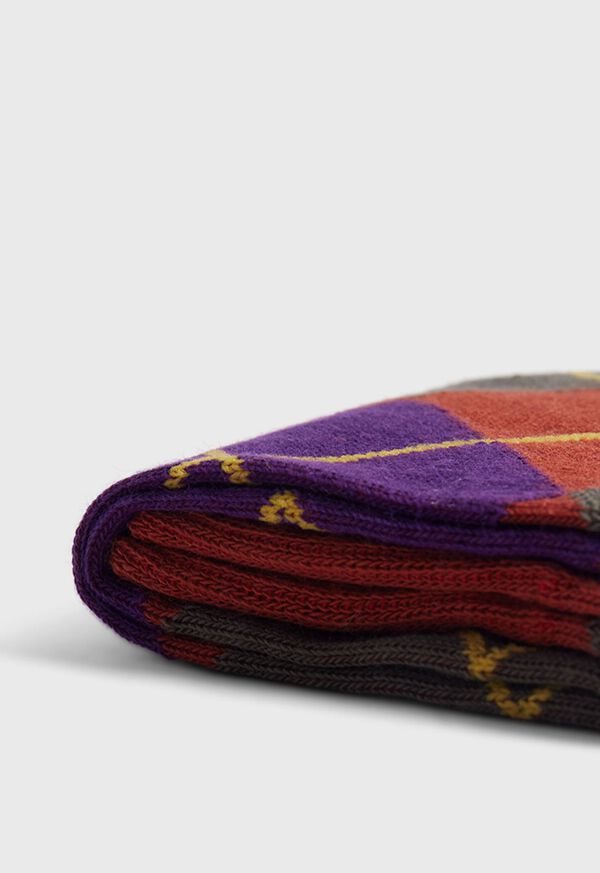 Paul Stuart Cotton Blend Argyle Sock, image 2