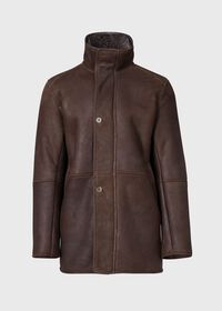 Paul Stuart Funnel Neck Shearling Jacket, thumbnail 3