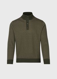 Paul Stuart Button Mock Neck Sweater, thumbnail 1