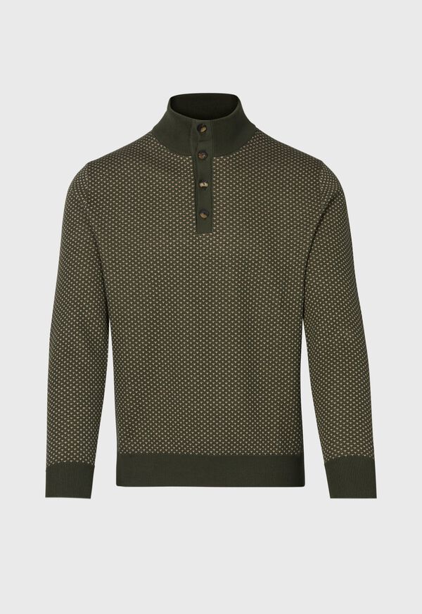 Paul Stuart Button Mock Neck Sweater, image 1
