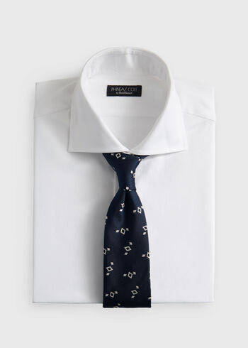 Paul Stuart Silk Diamond Print Tie