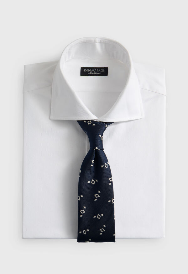 Paul Stuart Silk Diamond Print Tie, image 2