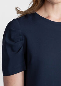 Paul Stuart Dress with Ruched Sleeves, thumbnail 3