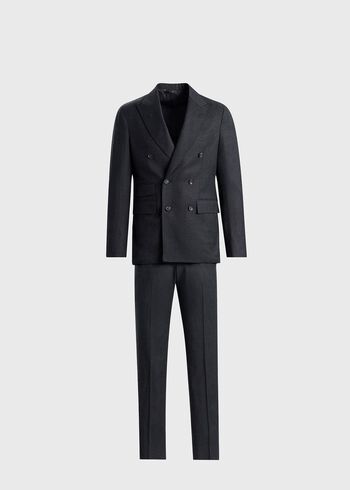 Paul Stuart Wool&nbsp;& Silk Double Breasted Suit