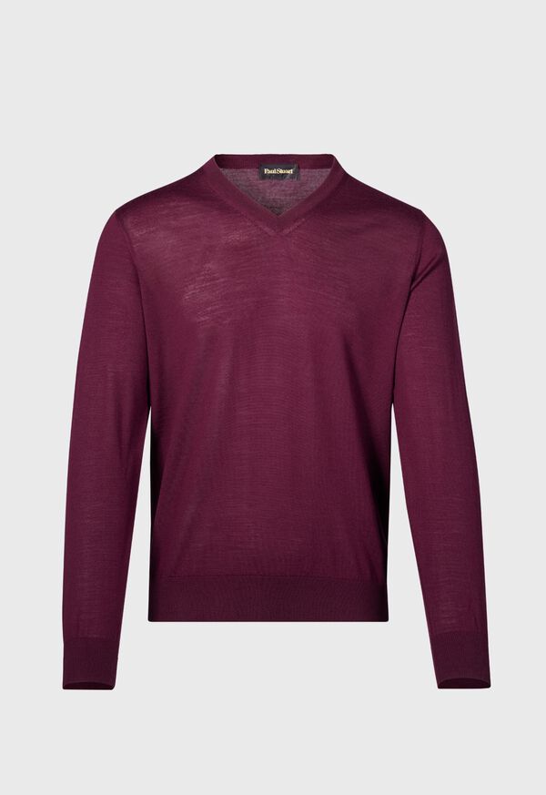Paul Stuart Merino Wool V-neck Sweater, image 1