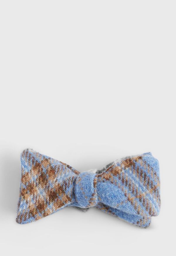 Paul Stuart Tweed Plaid Bow Tie, image 1