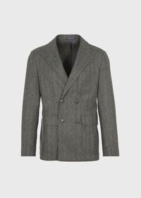 Paul Stuart Herringbone Double Breasted Jacket, thumbnail 1