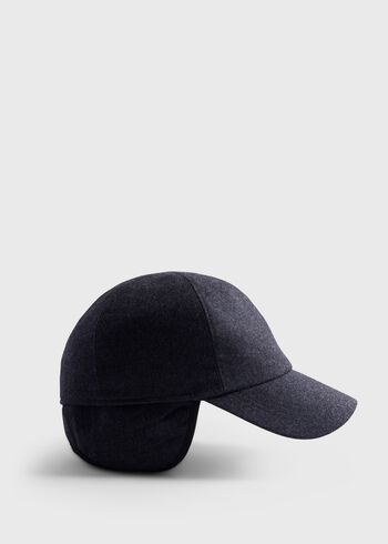Paul Stuart Wool & Cashmere Flannel Baseball Cap