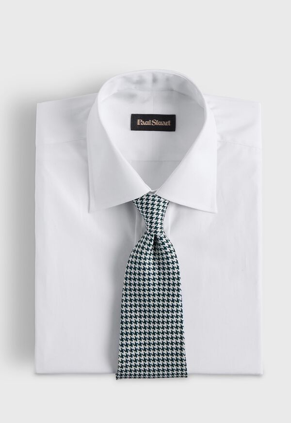 Paul Stuart Printed Silk Houndstooth Tie, image 1