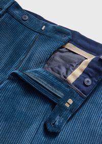 Paul Stuart Suede Trimmed Corduroy Trouser, thumbnail 3