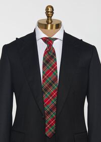 Paul Stuart Red & Green Tartan Tie, thumbnail 2