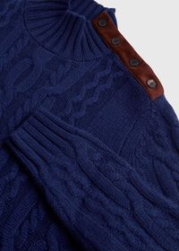 Paul Stuart All Over Cable Mock Neck Sweater, thumbnail 2