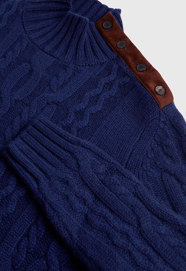 Paul Stuart All Over Cable Mock Neck Sweater, image 2