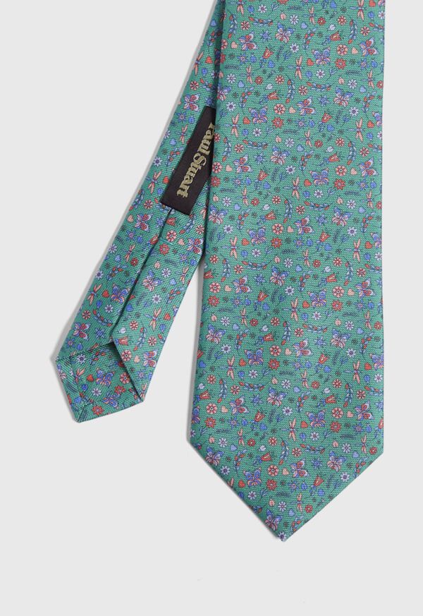 Paul Stuart Floral Butterfly Print Tie, image 1