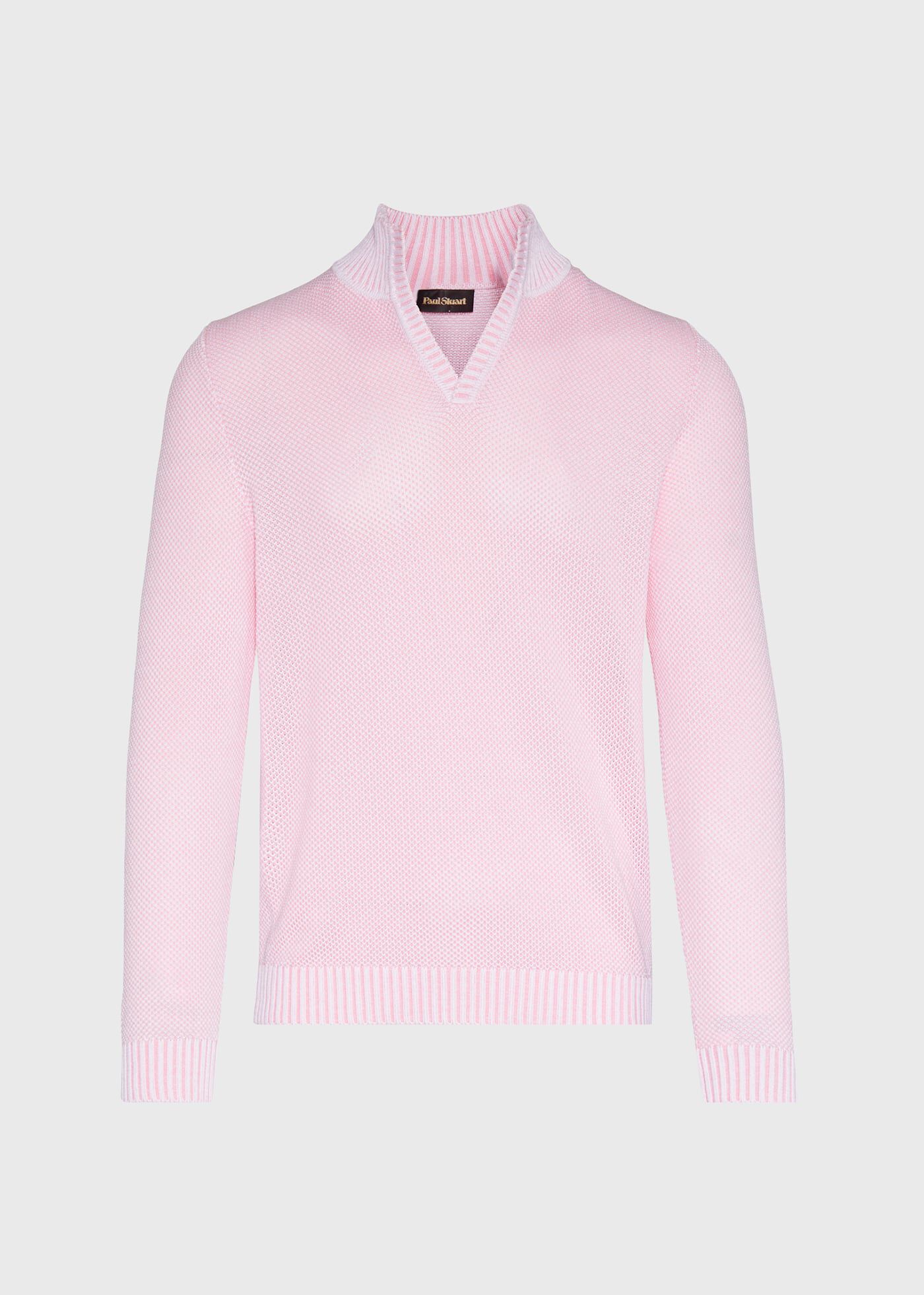 大好き Cotton Open Sweater Stitch Birdseye Collar トップス