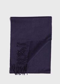 Paul Stuart Cashmere Solid Color Scarf with Embroidered Logo, thumbnail 14