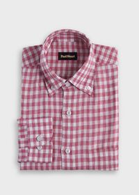 Paul Stuart Linen Gingham Sport Shirt, thumbnail 1