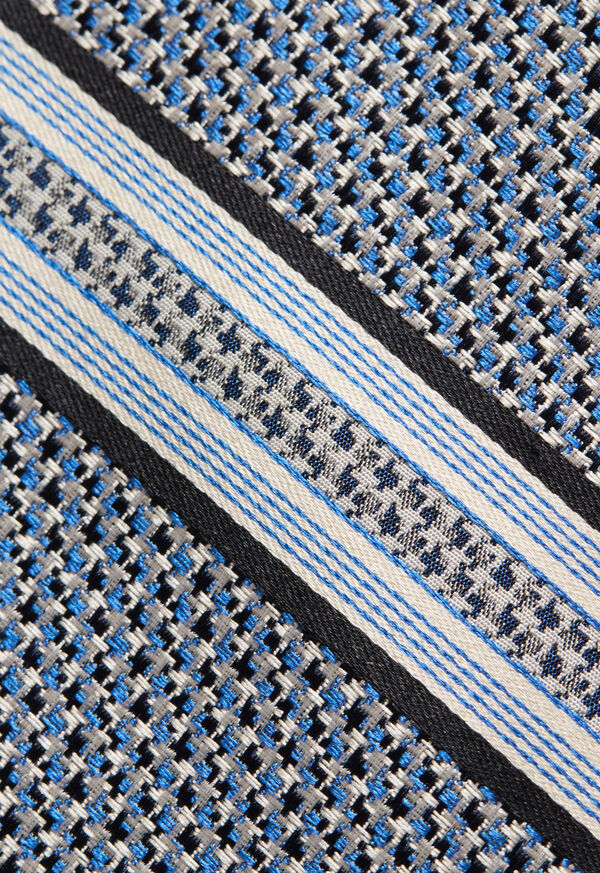 Paul Stuart Textured Stripe Woven Silk Tie, image 3