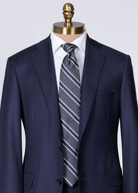 Paul Stuart Silk Jacquard Macclesfield Stripe Tie, thumbnail 2