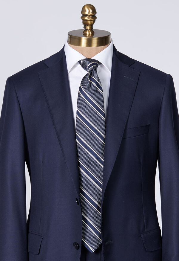 Paul Stuart Silk Jacquard Macclesfield Stripe Tie, image 2