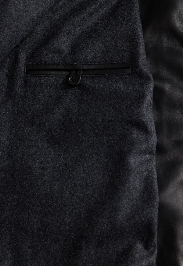 Paul Stuart Modern Leather Bomber Jacket, image 4