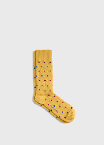 Paul Stuart Chunky Colorful Dot Sock