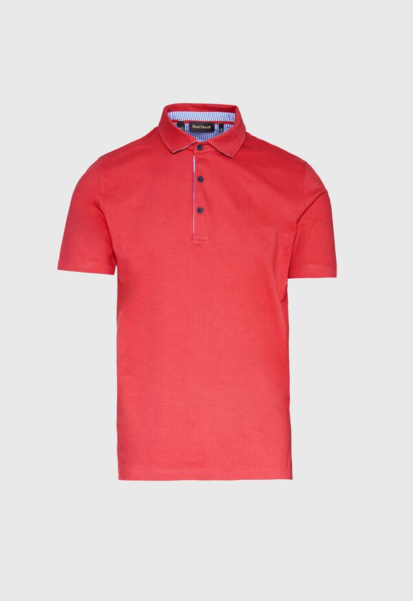 Paul Stuart Seersucker Under Collar Polo, image 1