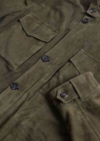 Paul Stuart Olive Suede Field Jacket, thumbnail 2