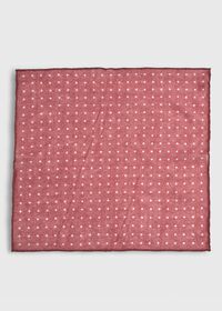 Paul Stuart Contrast Polka Dot Pocket Square, thumbnail 2
