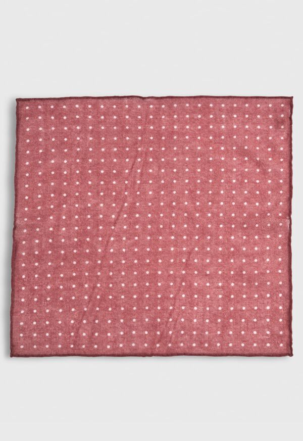 Paul Stuart Contrast Polka Dot Pocket Square, image 2