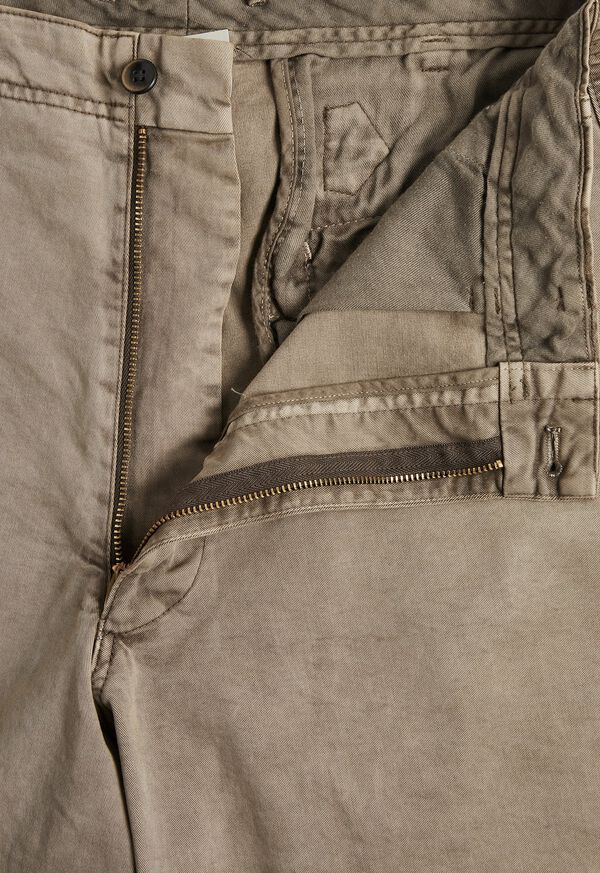 Paul Stuart Washed Cotton Plain Front Pant, image 2