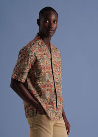 Paul Stuart Printed Cotton Camp Collar Shirt, thumbnail 3